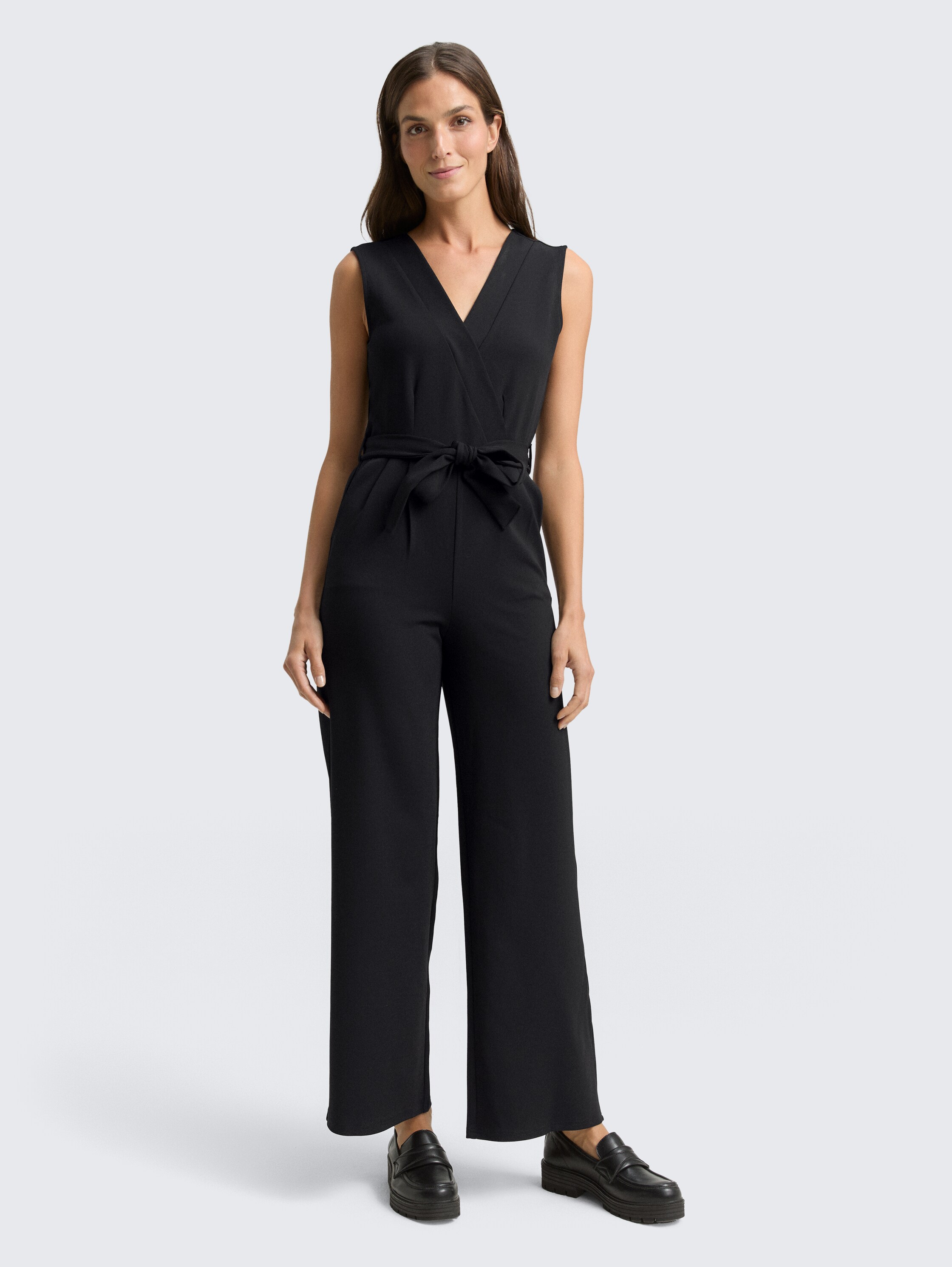 Jumpsuit mit Bindegürtel - deep_black_1 - 