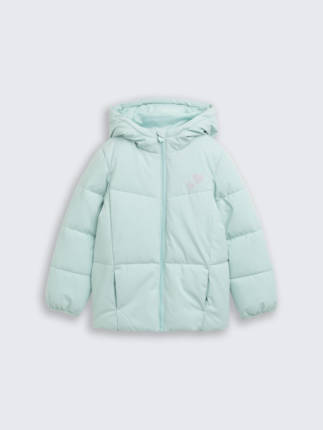 Puffer-Jacke mit Kapuze - blue haze - Vorder-Produkt-Ansicht