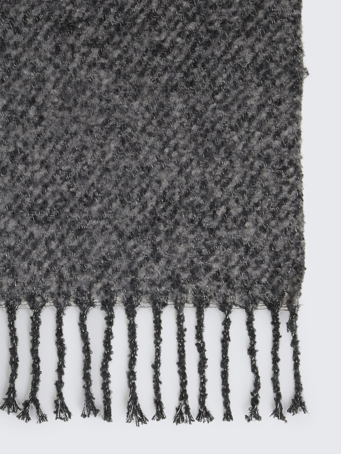 Schal mit Glitzer-Effekt - deep black - Material-Ansicht