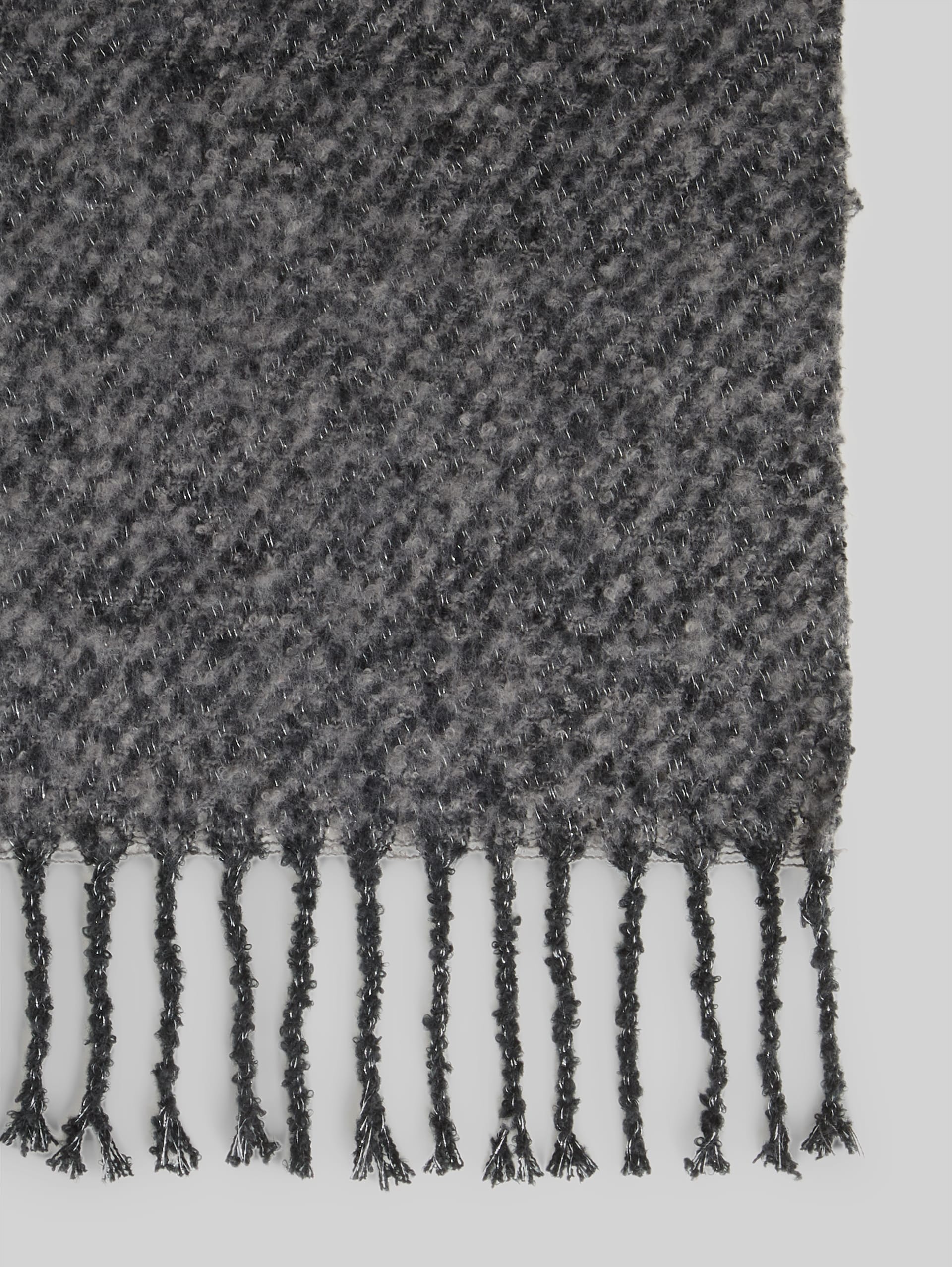 Schal mit Glitzer-Effekt - deep black - Material-Ansicht