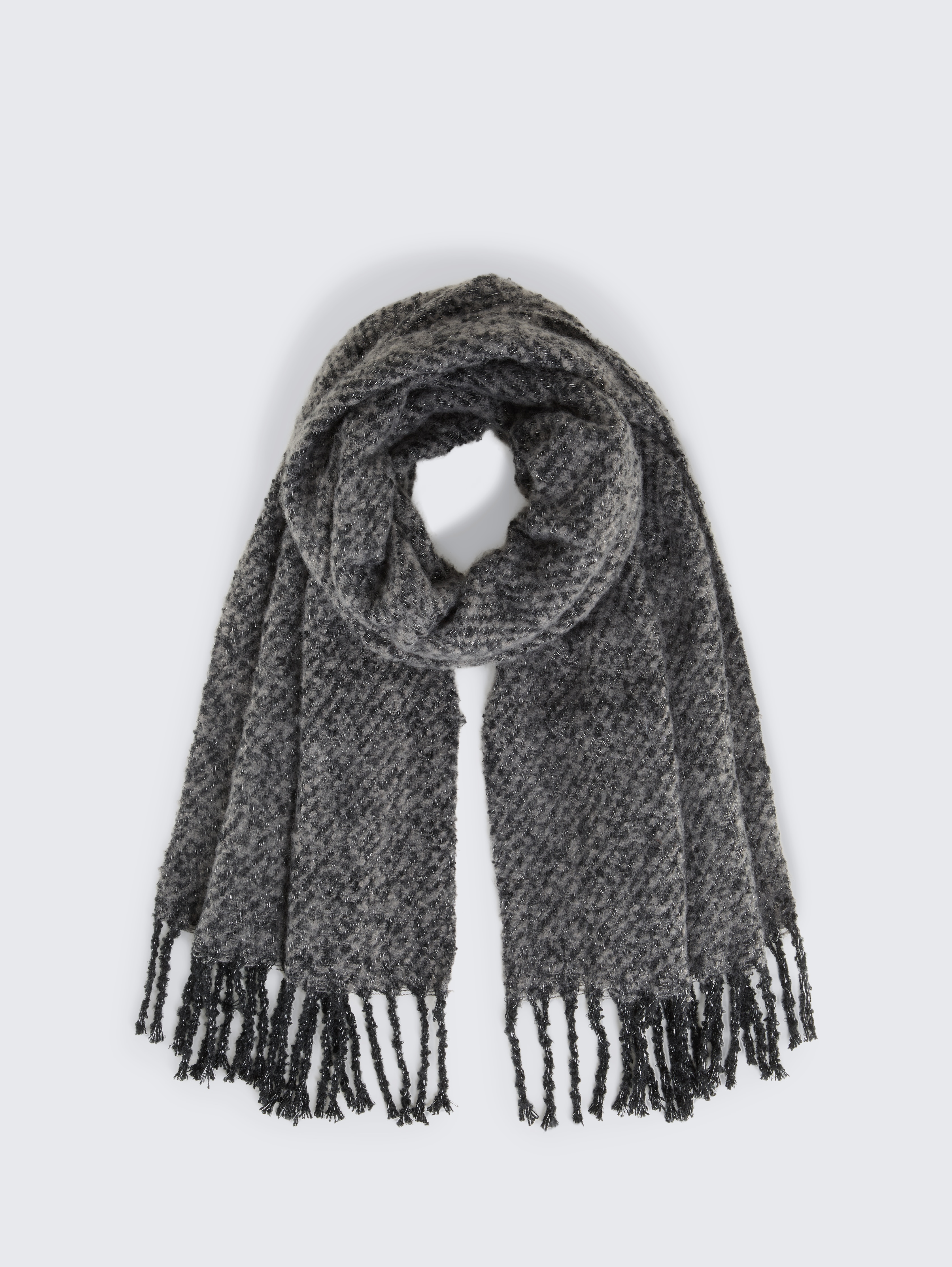 Schal mit Glitzer-Effekt von Women, deep black