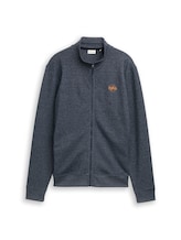 Ausgewählt, Sweatjacke in Melange-Optik von Tom Tailor, blau