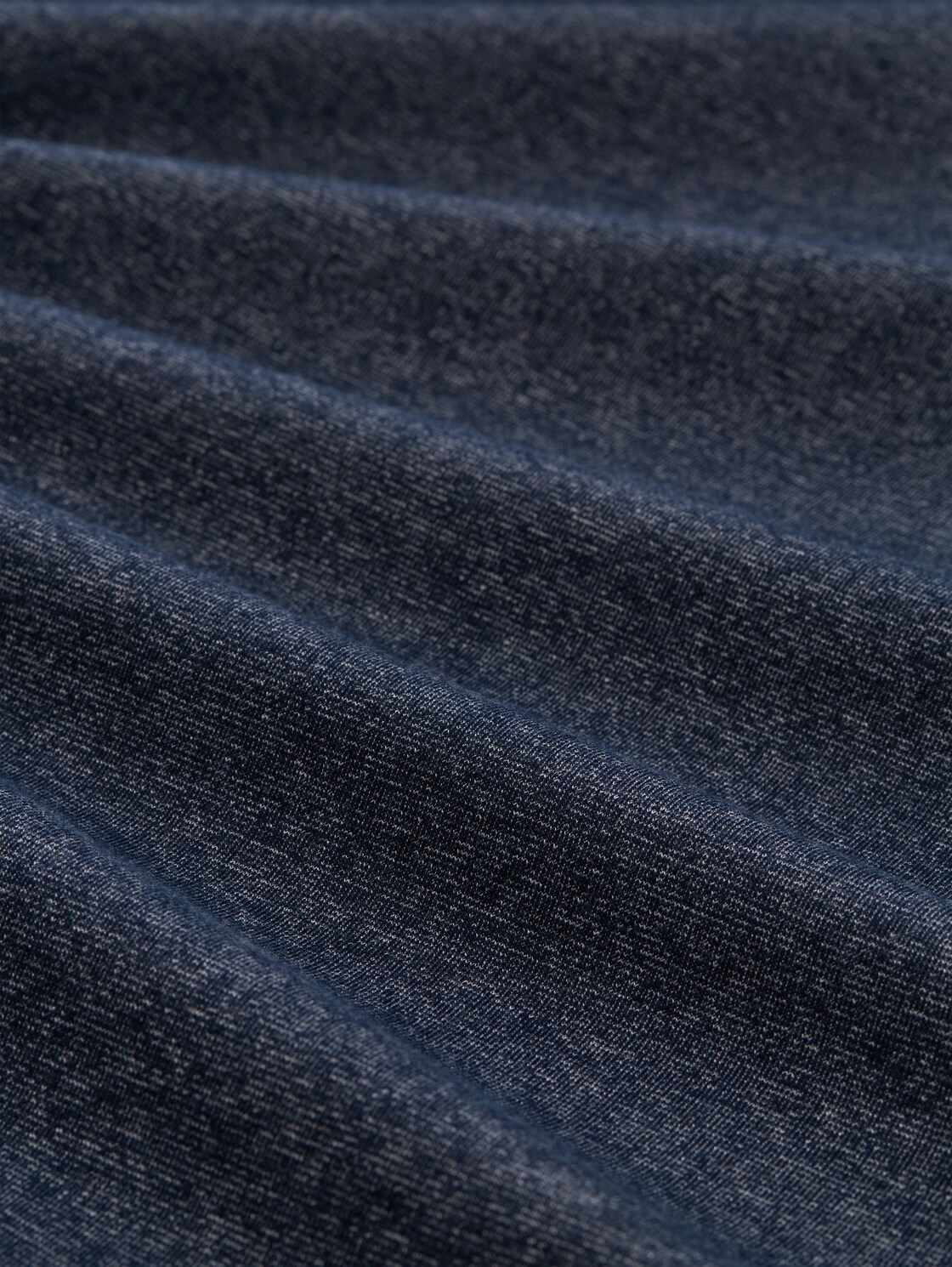 Sweatjacke in Melange-Optik - navy fine yd stripe - Material-Ansicht