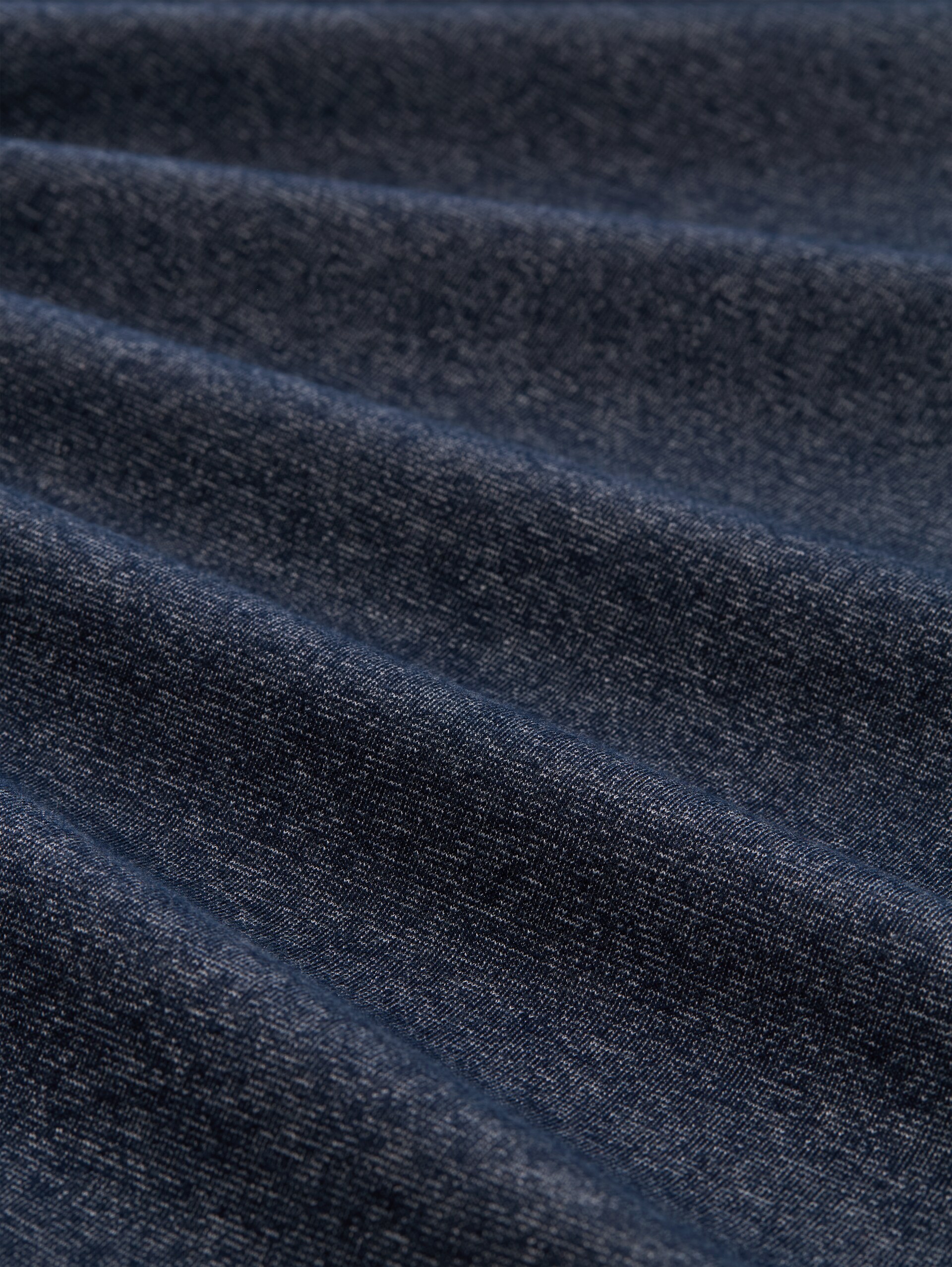 Sweatjacke in Melange-Optik - navy fine yd stripe - Material-Ansicht