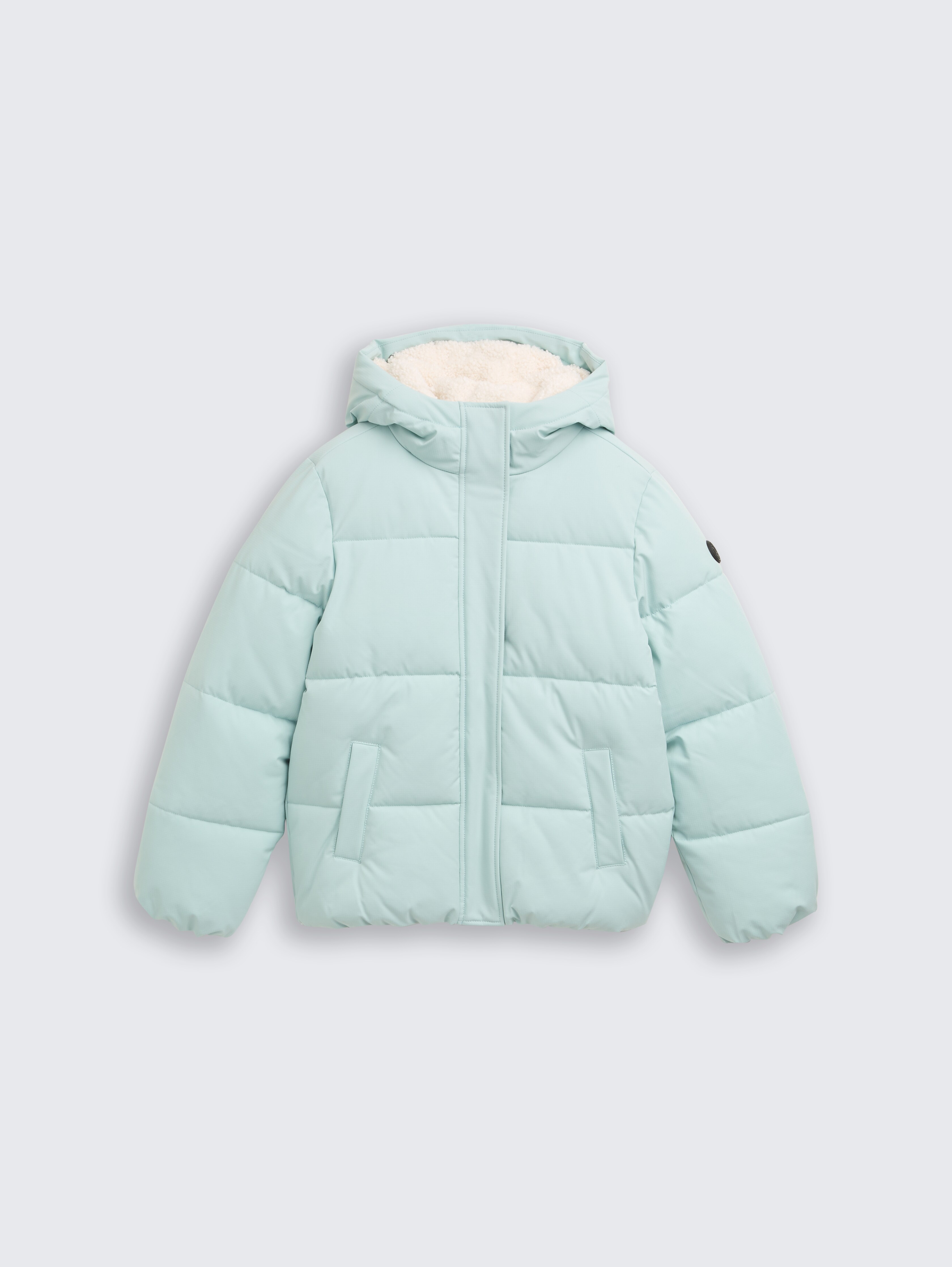 Puffer-Jacke mit Kapuze von Teen Girls, blue haze
