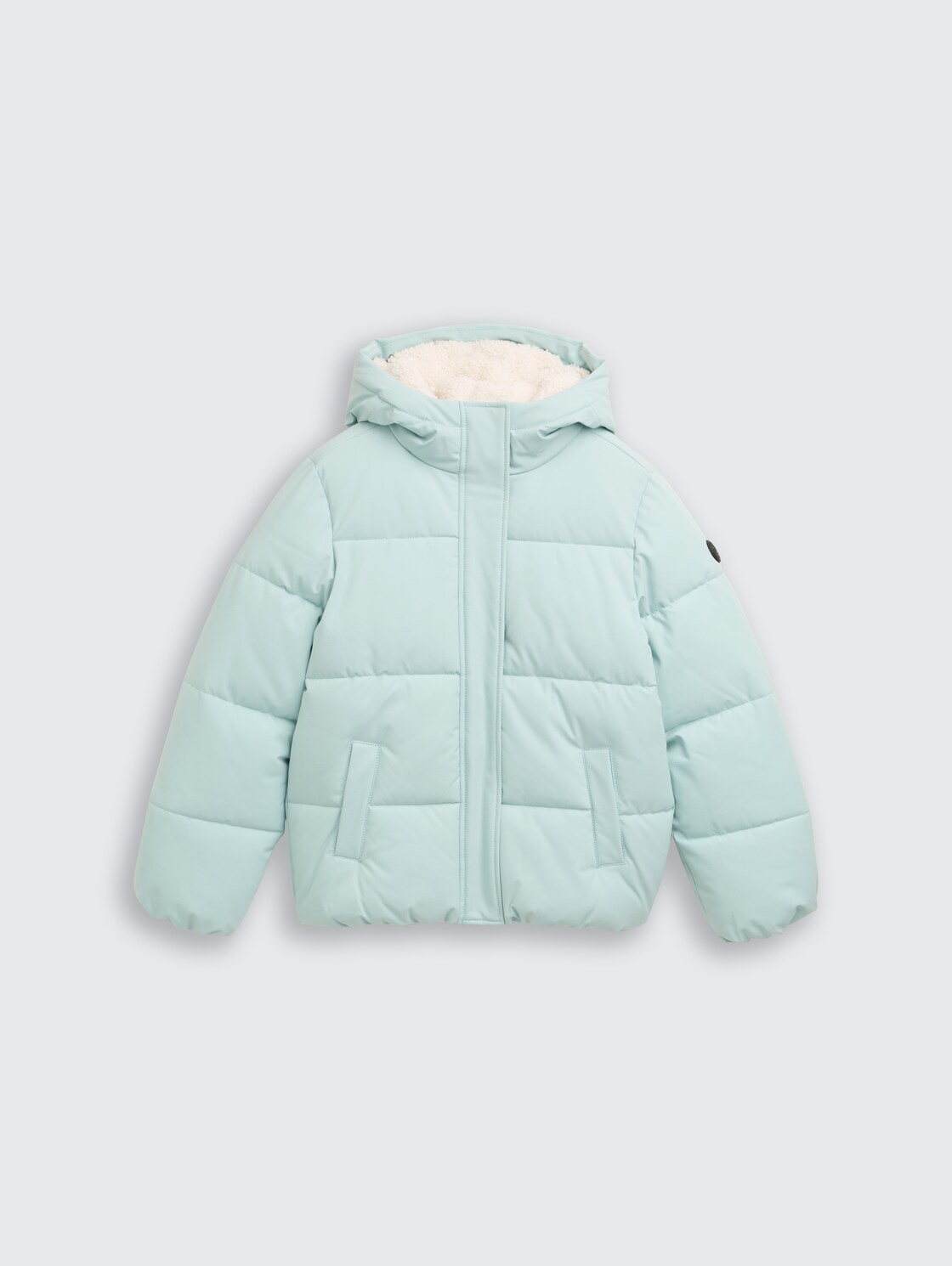 Puffer-Jacke mit Kapuze - blue haze - Vorder-Produkt-Ansicht