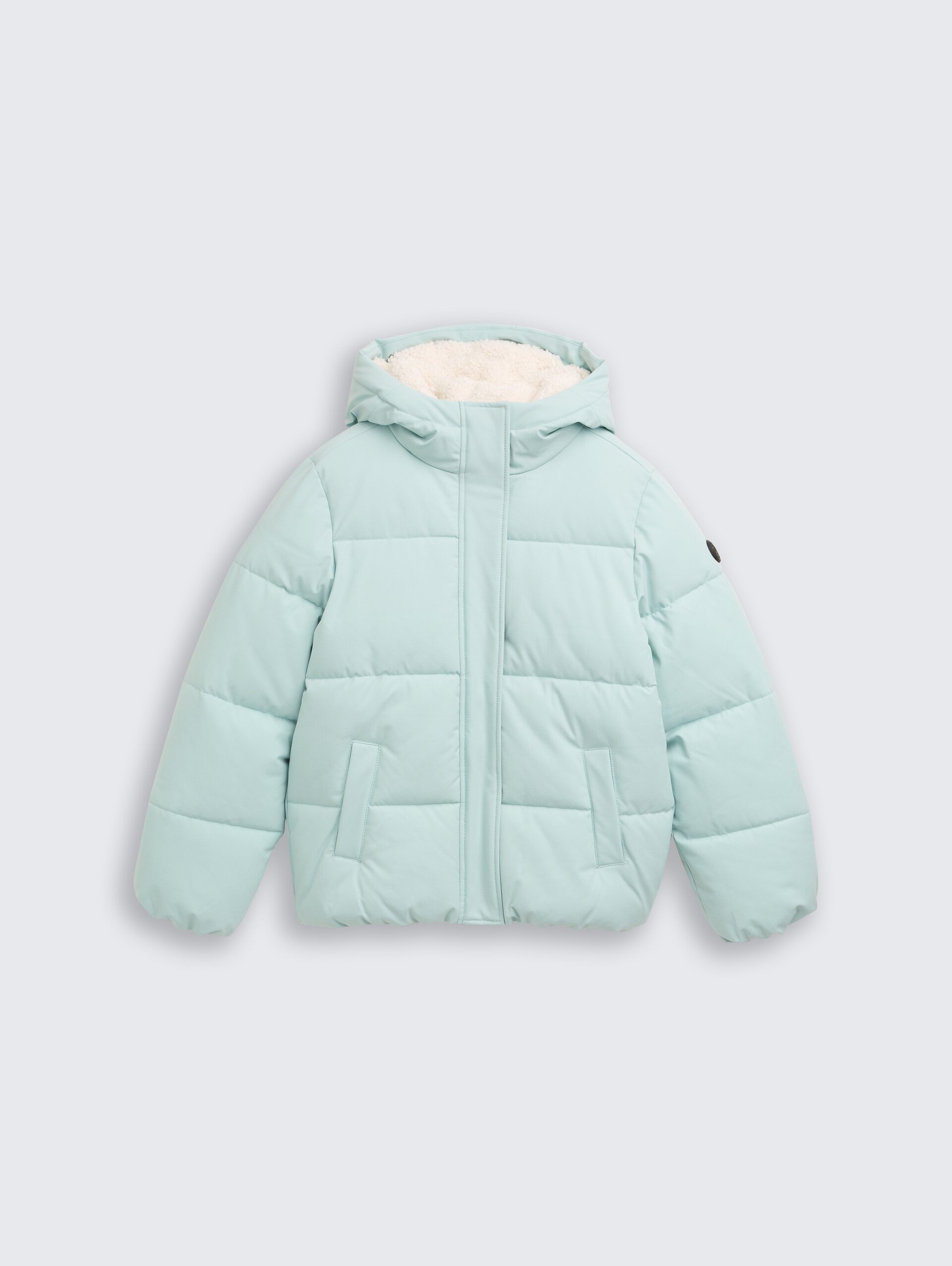 Puffer-Jacke mit Kapuze - blue haze - Vorder-Produkt-Ansicht