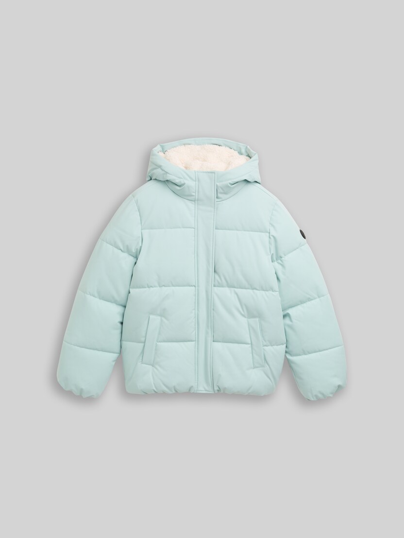 Puffer-Jacke mit Kapuze von Teen Girls, blue haze