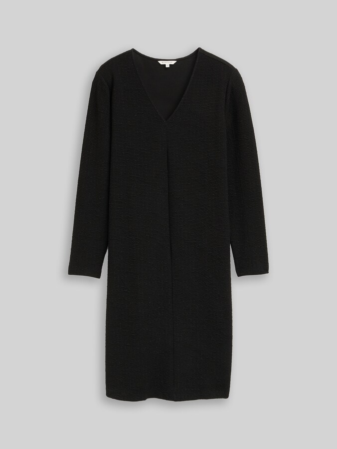 Plus Size - Kleid mit Glitzer-Effekt von Women Plus Size, deep black