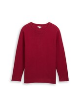 Nicht ausgewählt, Plus Size - Loose Fit Strickpullover aus Baumwolle von , rot