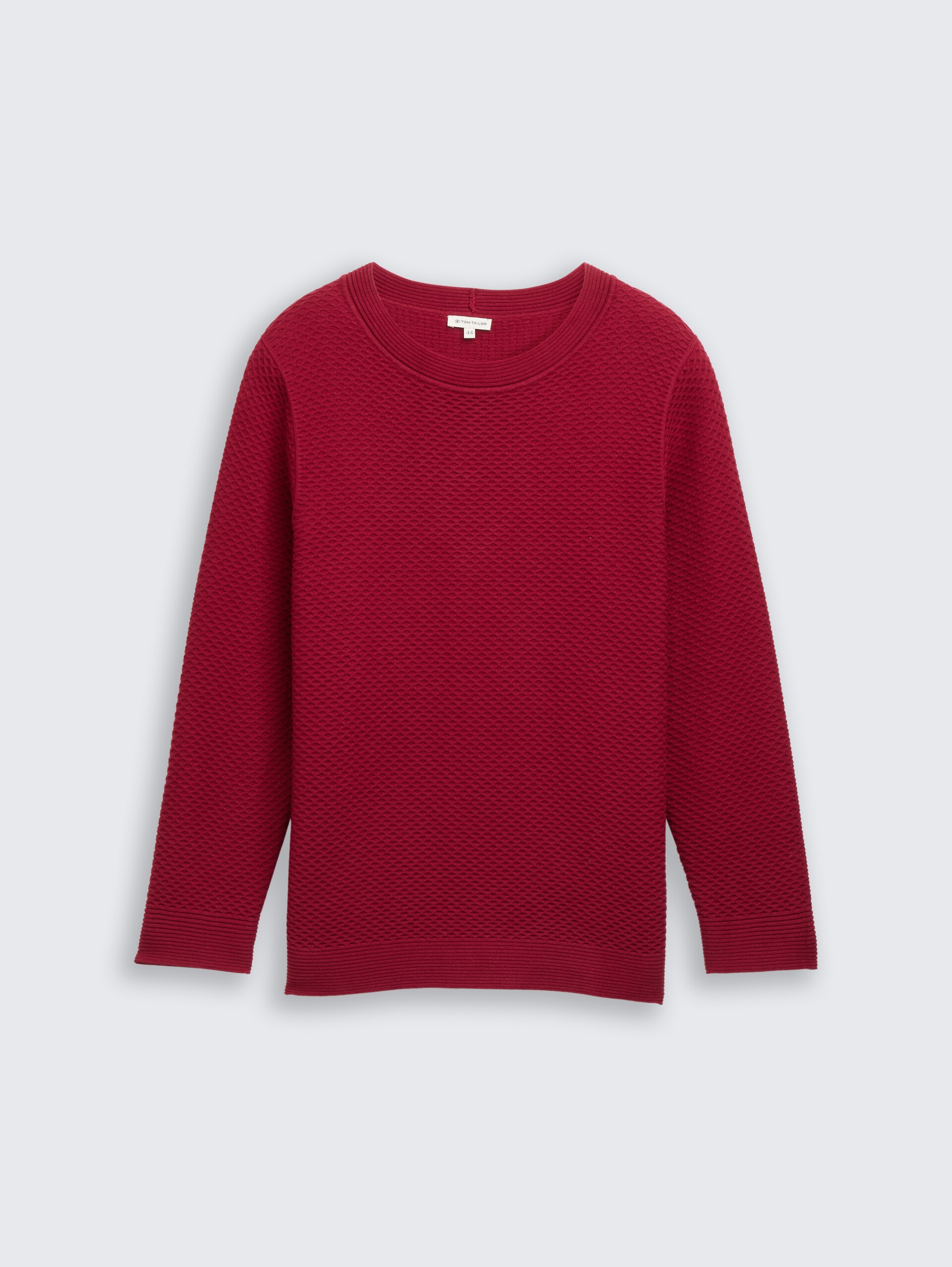Plus Size - Loose Fit Strickpullover aus Baumwolle - Rumba Red