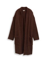 Geselecteerd, Plus Size - Oversized vest met wol door Tom Tailor, bruin