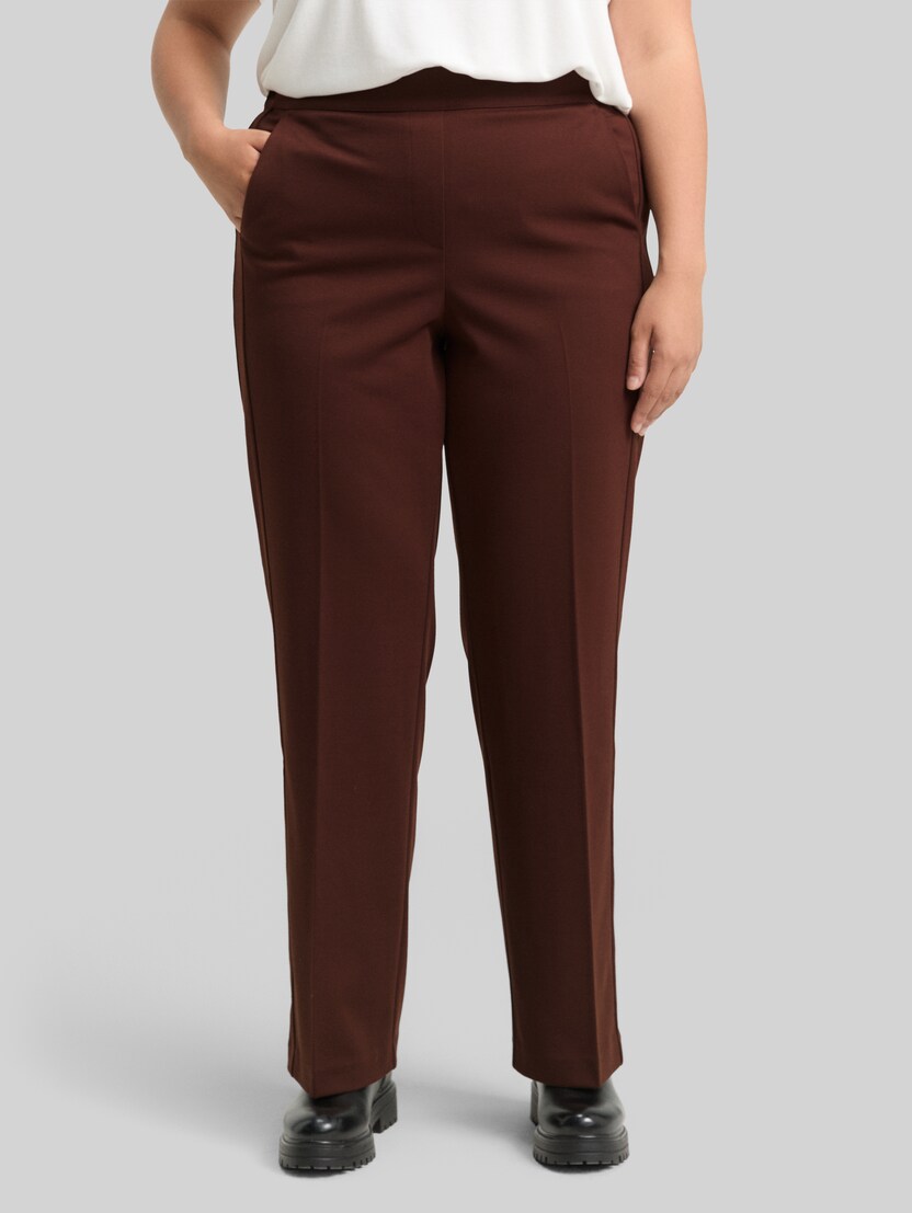 Plus Size - Straight Hose von Women Plus Size, dark pecan brown