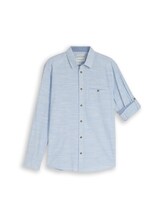 Nicht ausgewählt, Regular Fit Hemd mit Turn-Up-Funktion von , blau