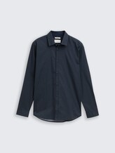 Chemise ajustée à motif - navy diamond design - Vue de face du produit
