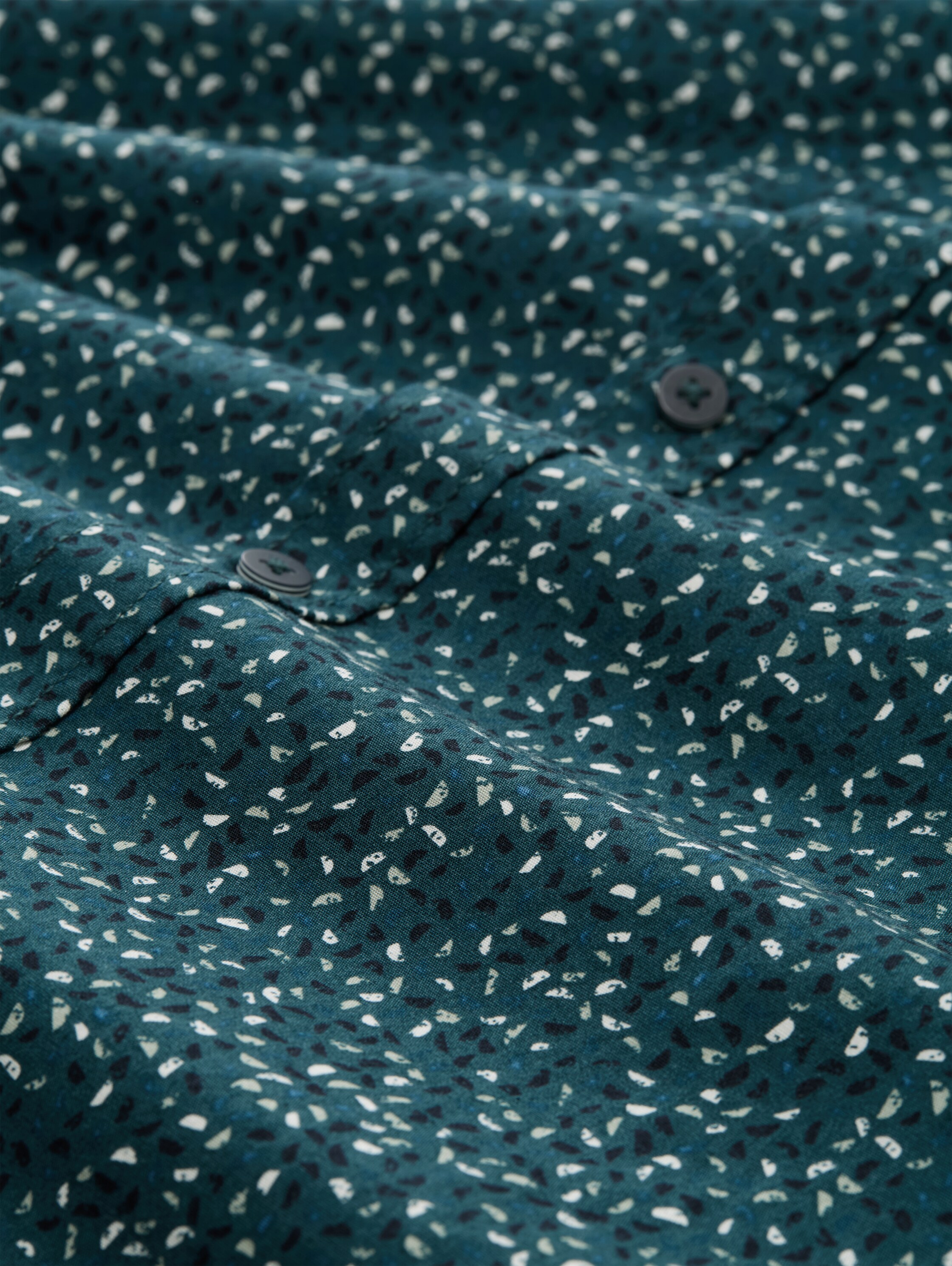 Fitted Hemd mit Muster - meadow green abstract design - Material-Ansicht