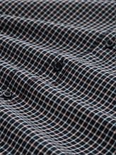 Regular fit overhemd met ruitpatroon - navy small check - Materiaalweergave