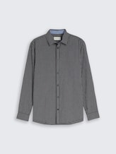 Regular fit overhemd met ruitpatroon - navy small check - Product vooraanzicht