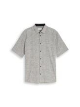 Ausgewählt, Comfort Fit Kurzarmhemd mit Muster von Tom Tailor, grün