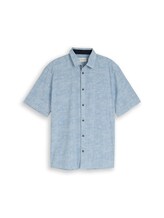 Geselecteerd, Comfort Fit shirt met korte mouwen en patroon door Tom Tailor, blauw