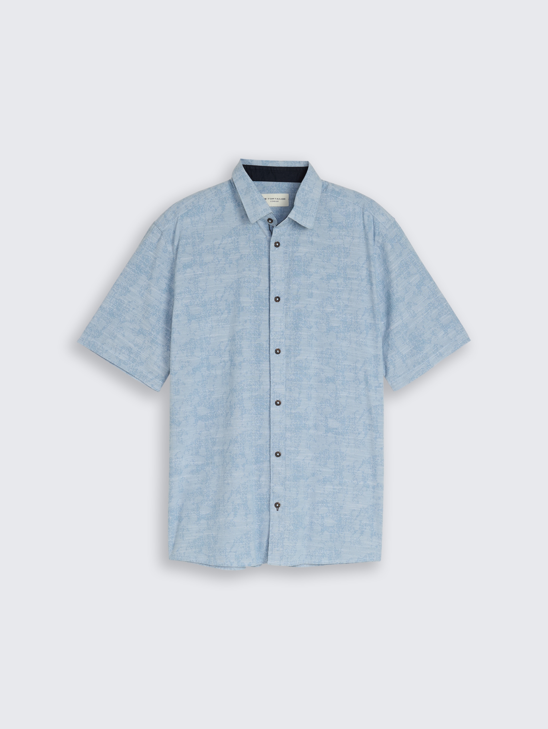 Comfort Fit Kurzarmhemd mit Muster - light blue tonal design - Vorder-Produkt-Ansicht