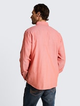 Chemise coupe classique avec fonction turn-up - chili orange herringbone - Découpe Vue arrière du modèle