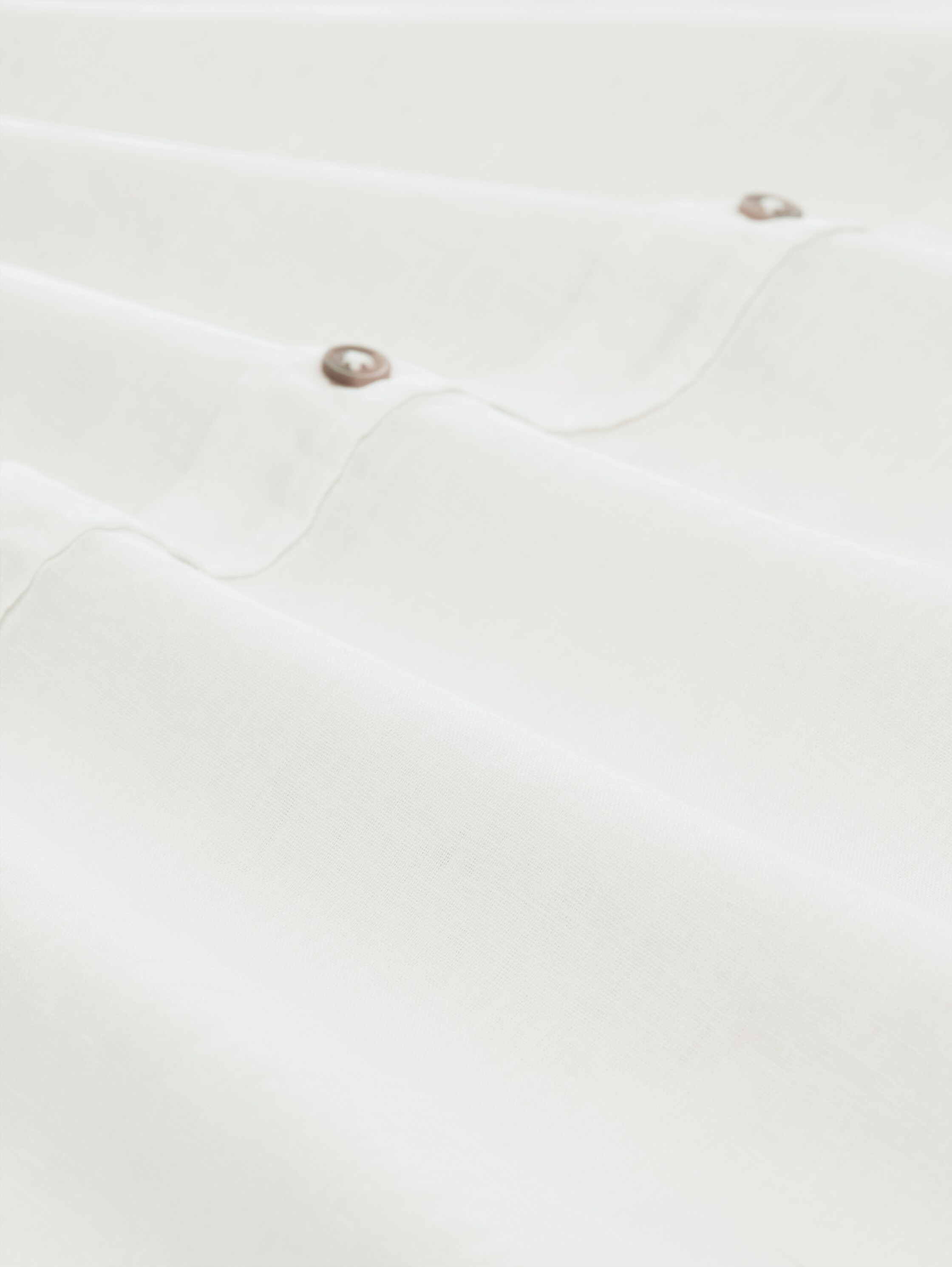 Regular Fit Kurzarmhemd mit Leinenanteil - white - 