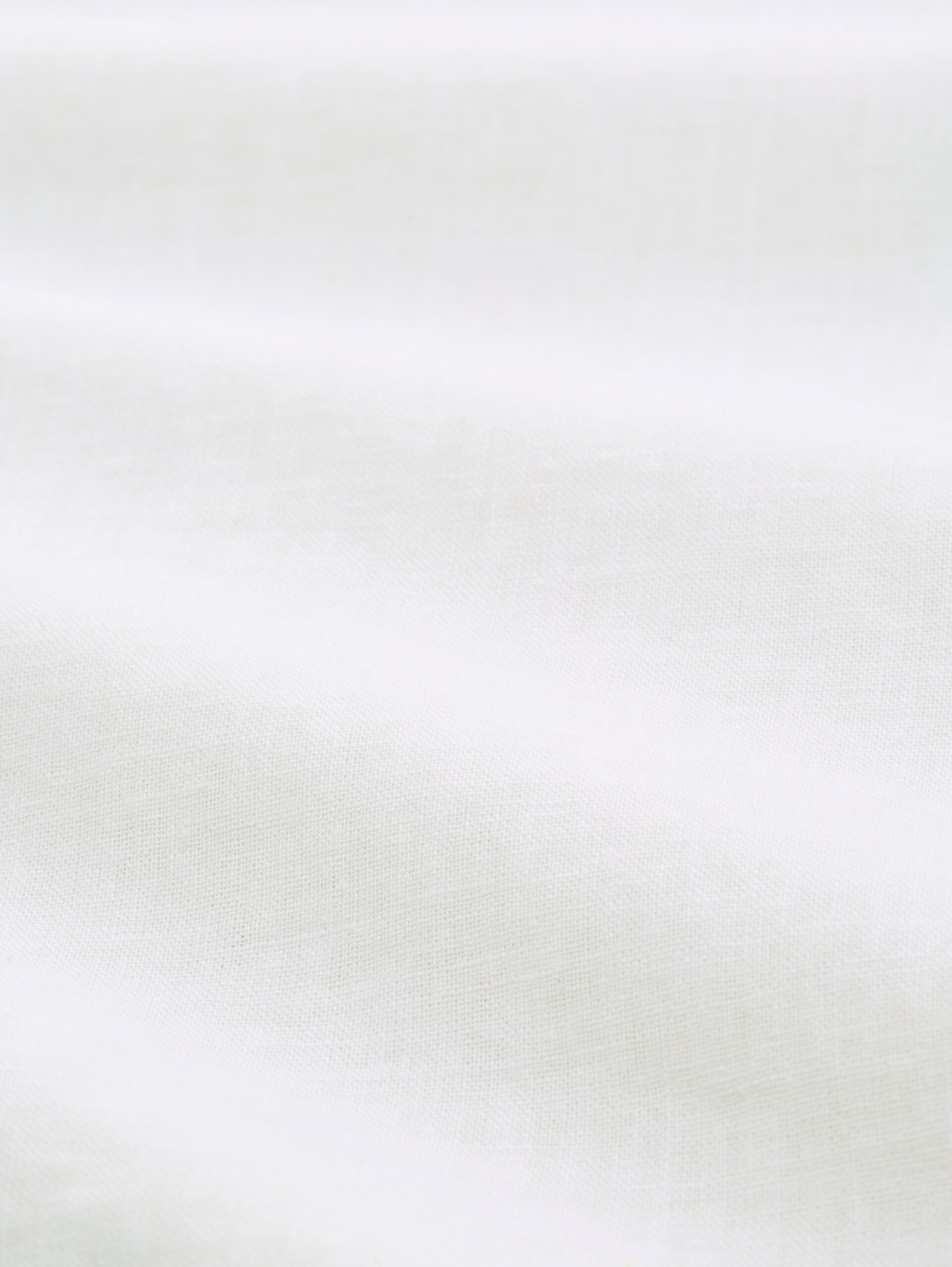 Regular Fit Hemd mit Leinenanteil - White - Material-Ansicht