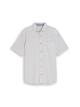 Nicht ausgewählt, Regular Fit Kurzarmhemd mit Leinenanteil von Tom Tailor, weiß