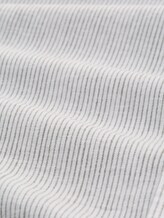 Regular Fit Kurzarmhemd mit Leinenanteil - white leaf green small stripe - Material-Ansicht