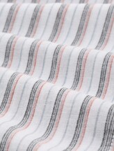 Overhemd met normale pasvorm en linnenmix - white multicolor stripe - Materiaalweergave