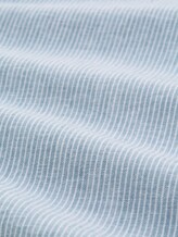 Overhemd met normale pasvorm en linnenmix - bleeched blue white stripe - Materiaalweergave