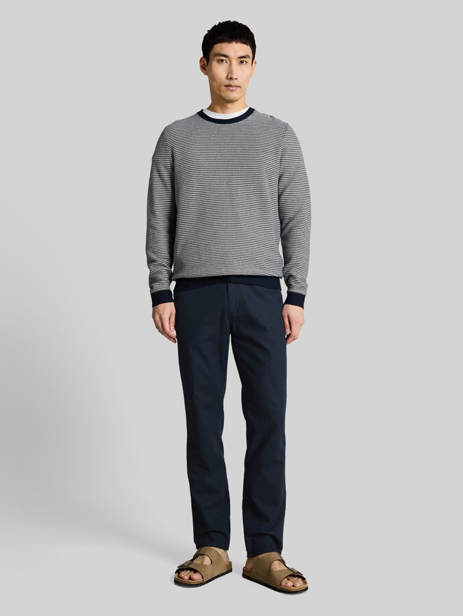 TTREGULAR Chino Hose mit Leinenanteil von Men, sky captain blue