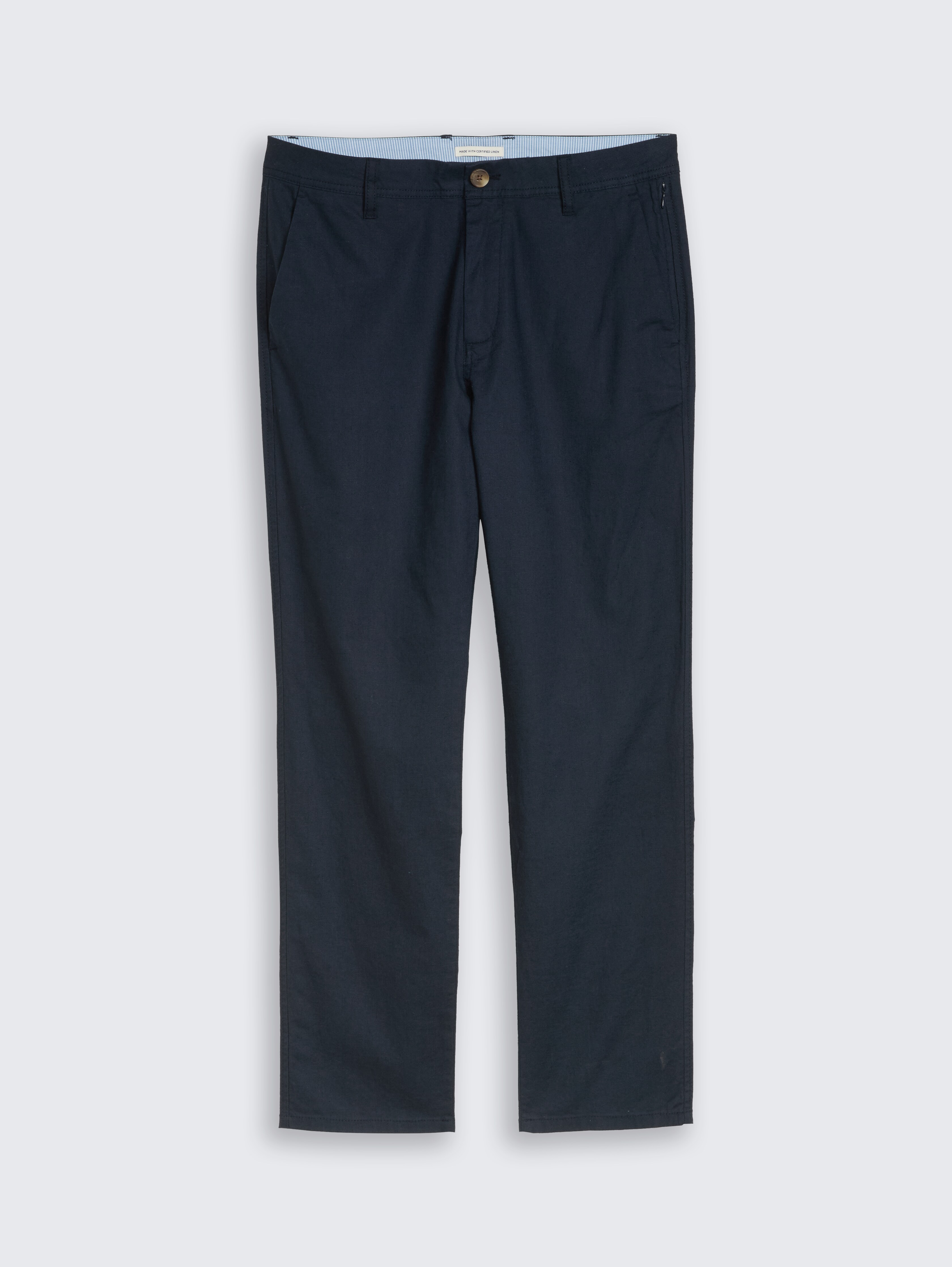 TTREGULAR Chino Hose mit Leinenanteil von Men, sky captain blue
