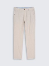 TTREGULAR Chino Hose mit Leinenanteil - cashew beige chambray - Vorder-Produkt-Ansicht