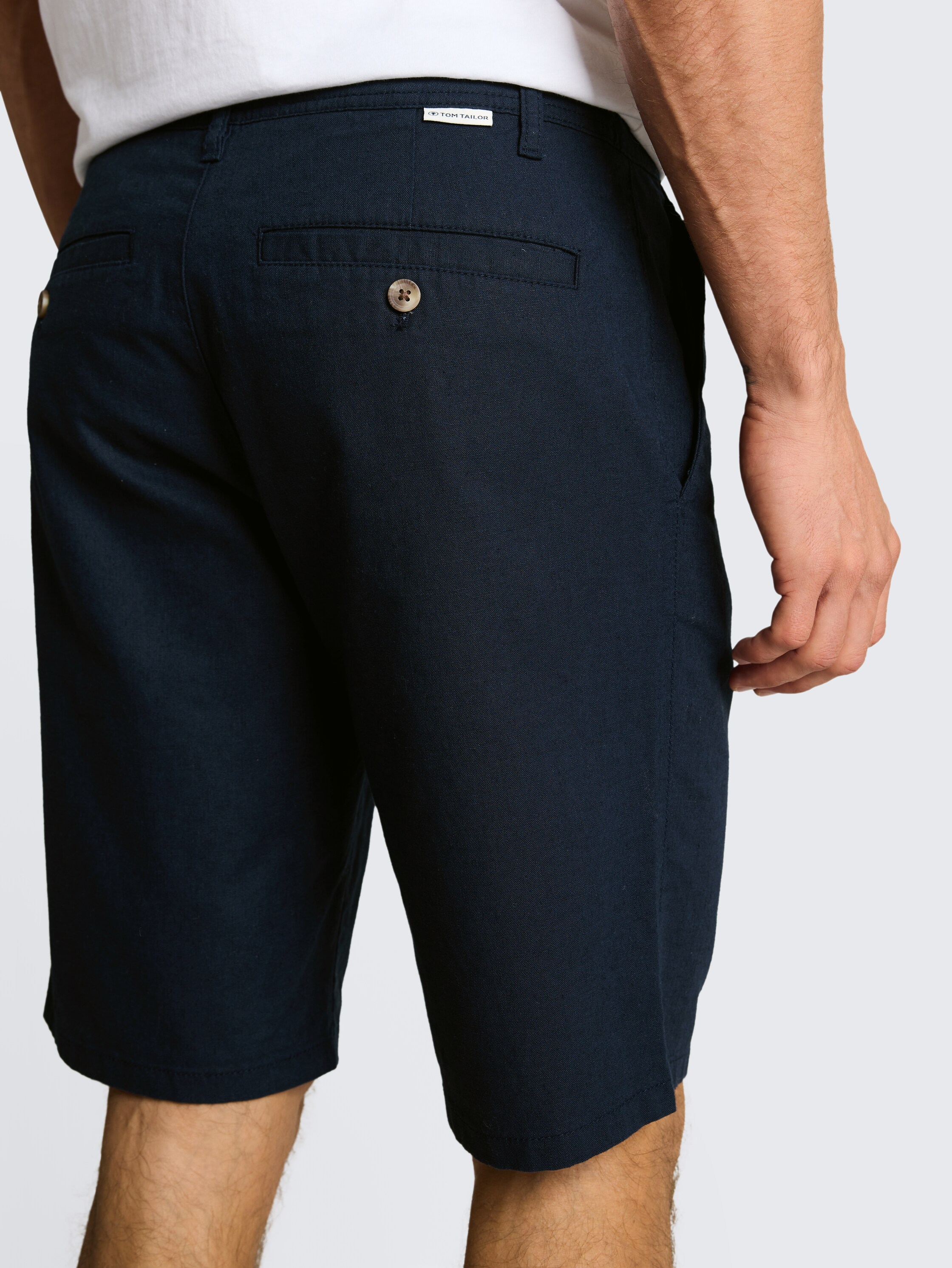 TTREGULAR chino short met linnen - sky_captain_blue_1 - 