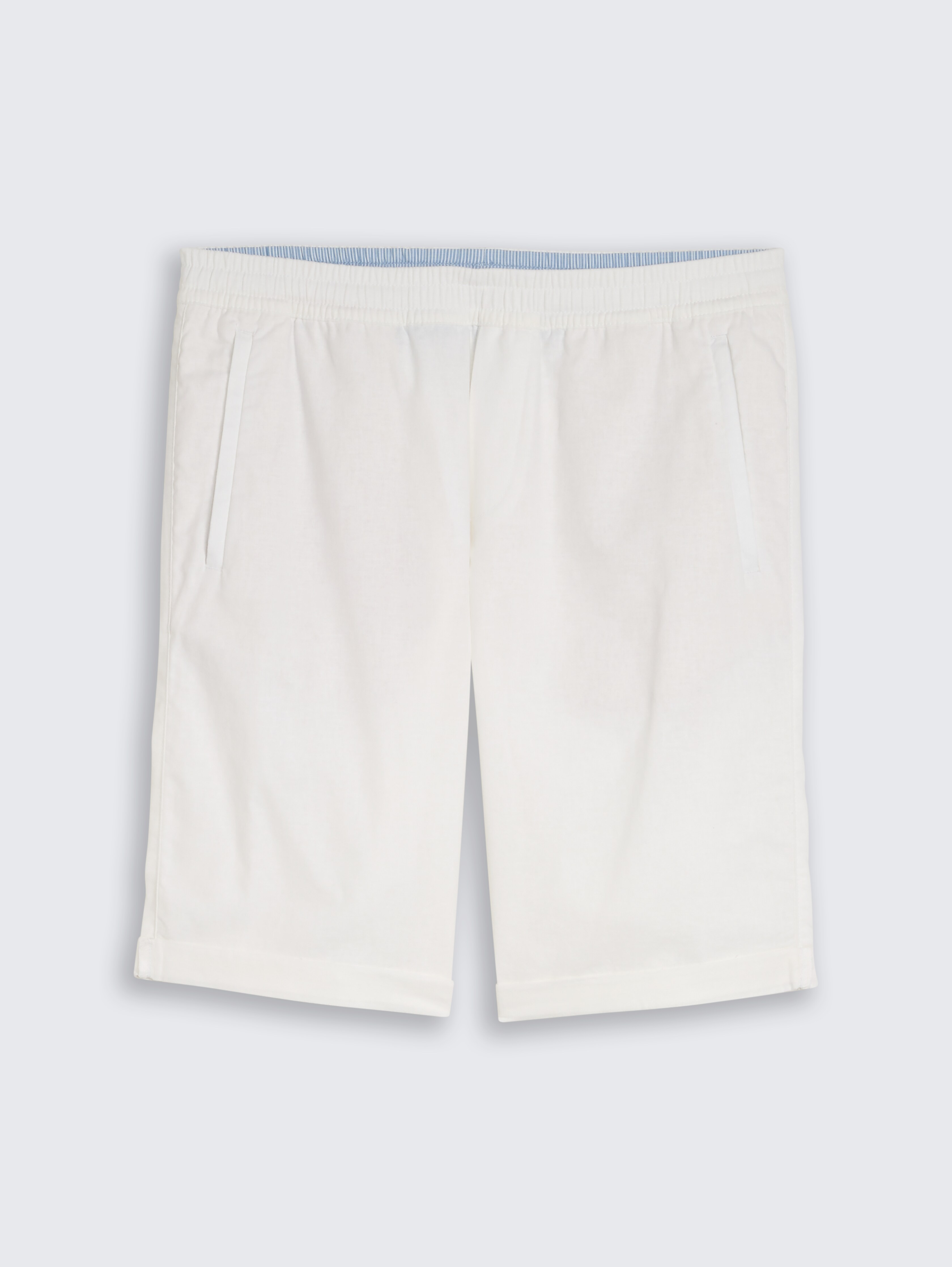 TTREGULAR Shorts mit Leinenanteil von Men, White