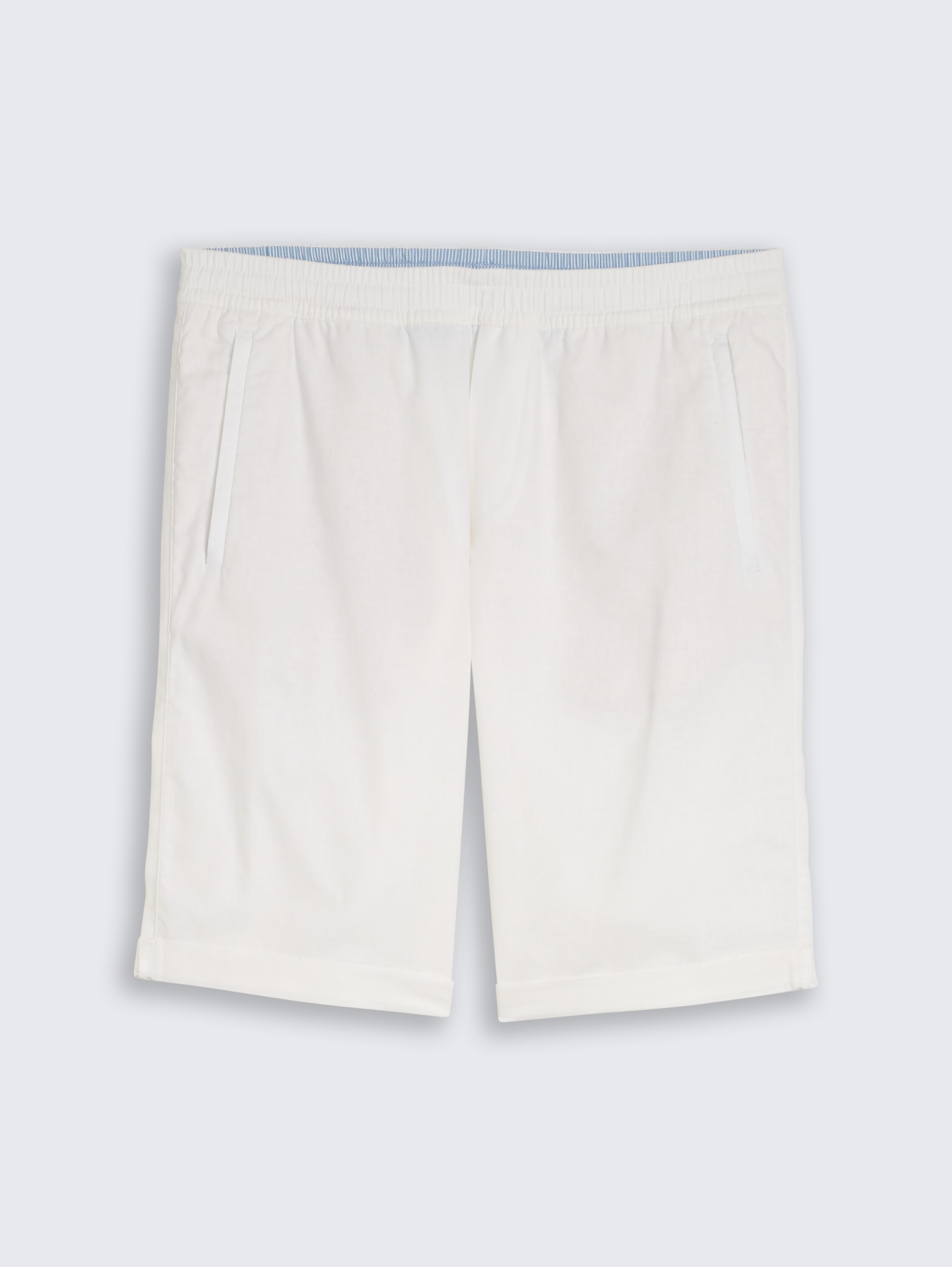 TTREGULAR Shorts mit Leinenanteil - white - 
