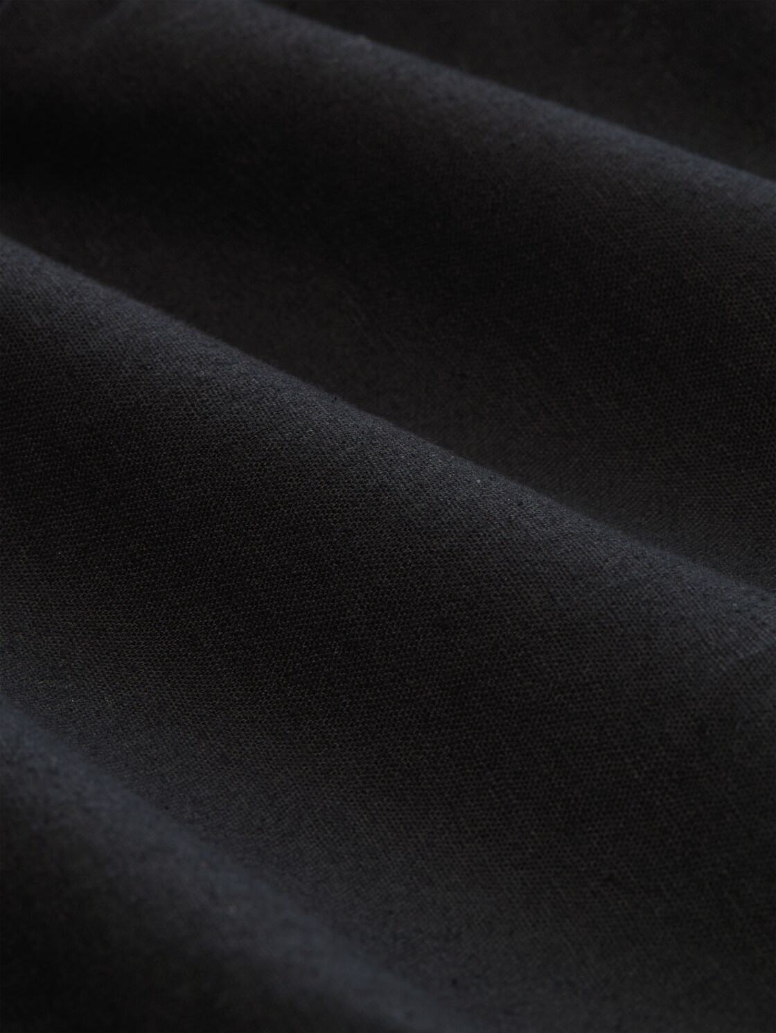 TTREGULAR Shorts mit Leinenanteil - Black - Material-Ansicht