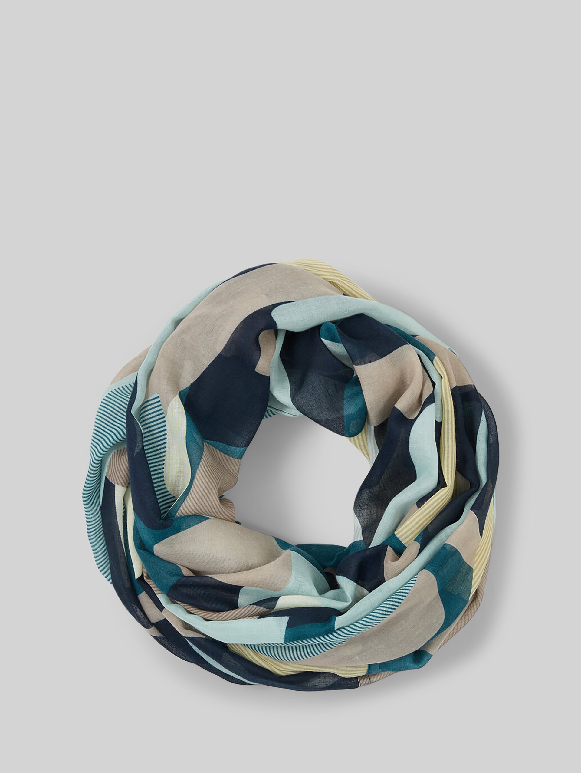 Loop-Schal mit Muster - abstract stripe print - Vorder-Produkt-Ansicht
