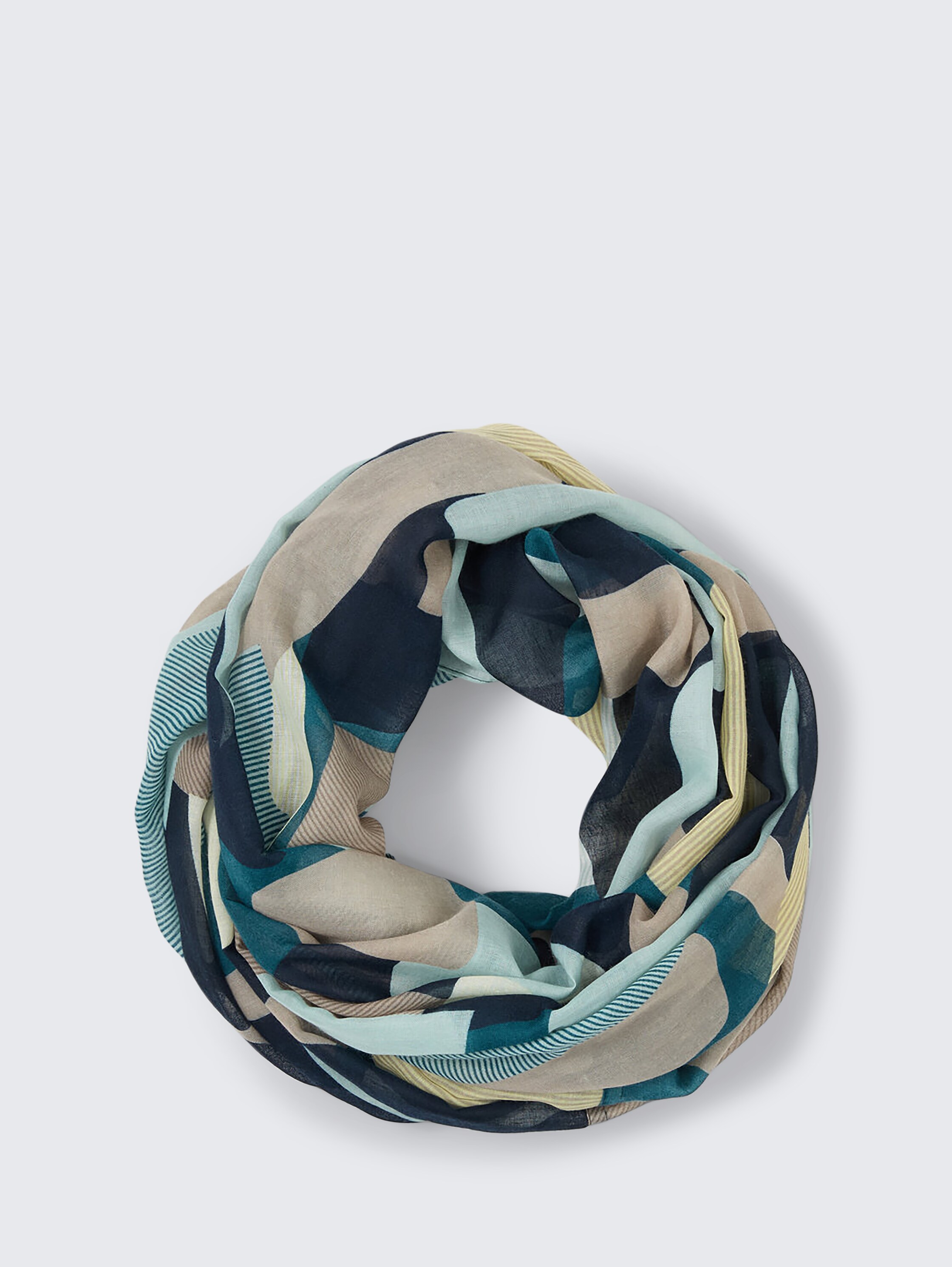 Loop-Schal mit Muster - abstract stripe print - Vorder-Produkt-Ansicht