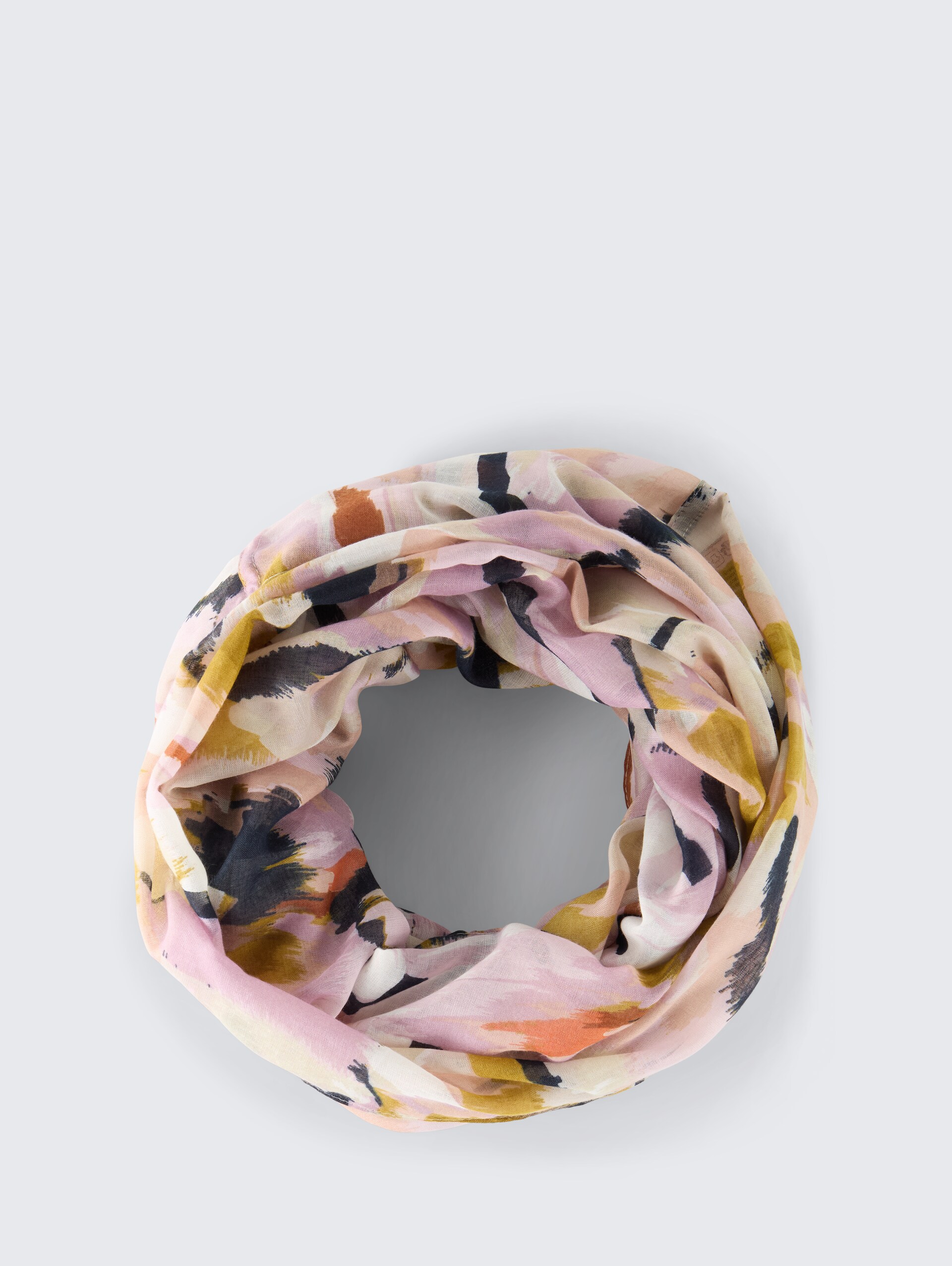 Loop-Schal mit Muster - big abstract flower print - Vorder-Produkt-Ansicht
