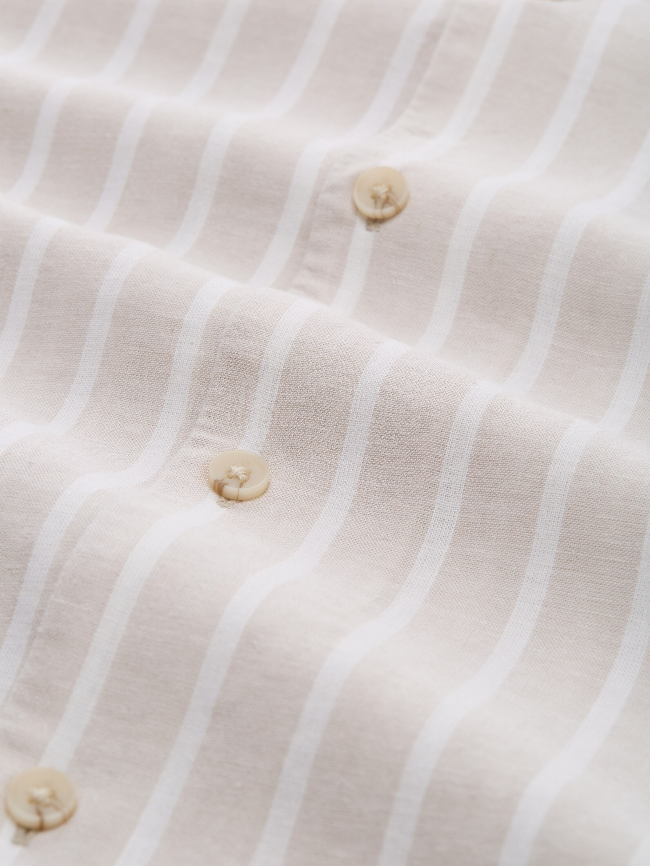 Relaxed Fit Resort mit Leinenanteil - muted_grey_stripe - 