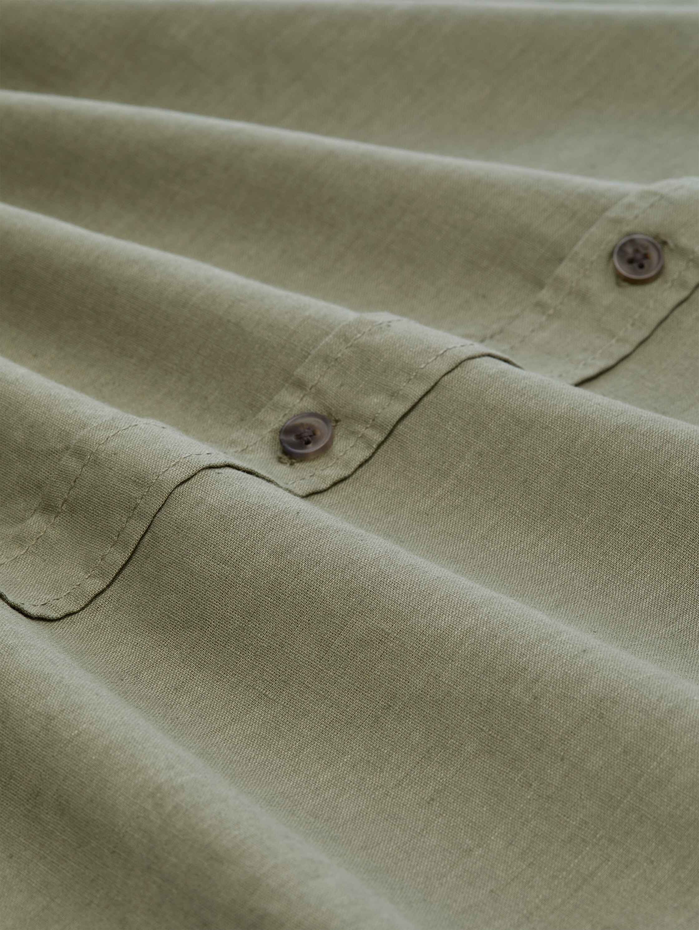 Relaxed Fit Hemd mit Leinenanteil - sea_spray - 