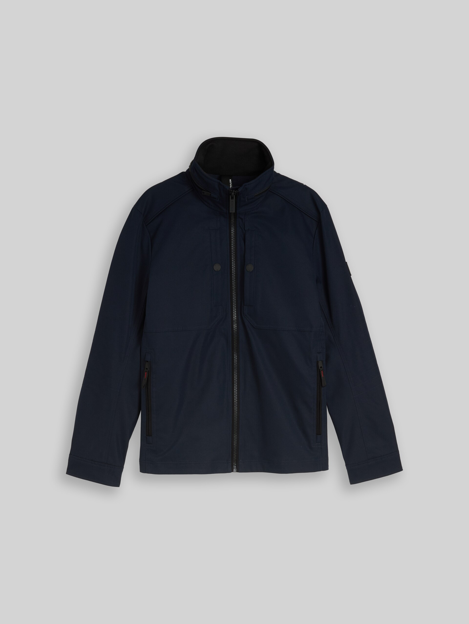 Transitional jacket made from water-repellent material - sky captain blue - Front product view