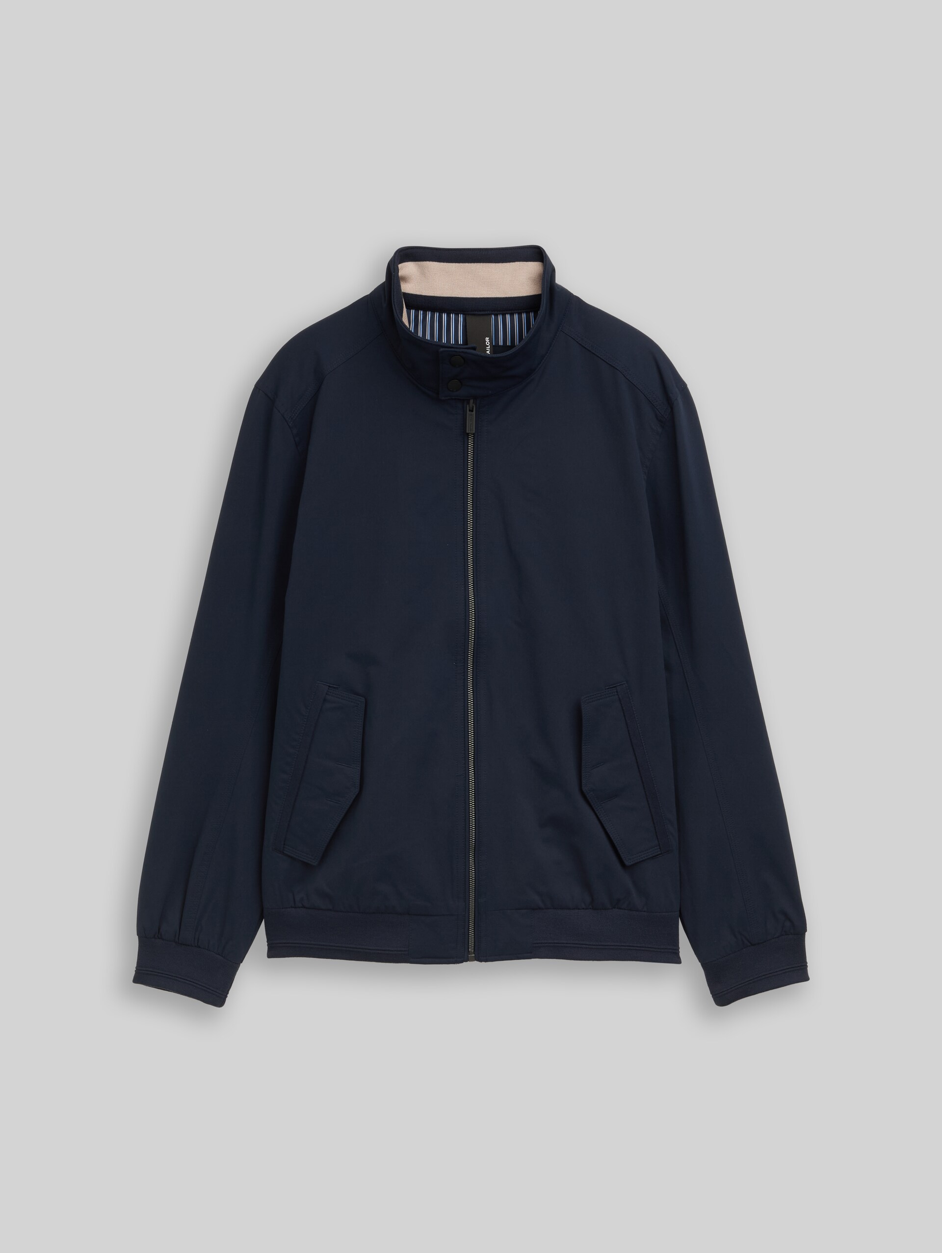 Harrington jacket made from water-repellent material - sky captain blue - Front product view