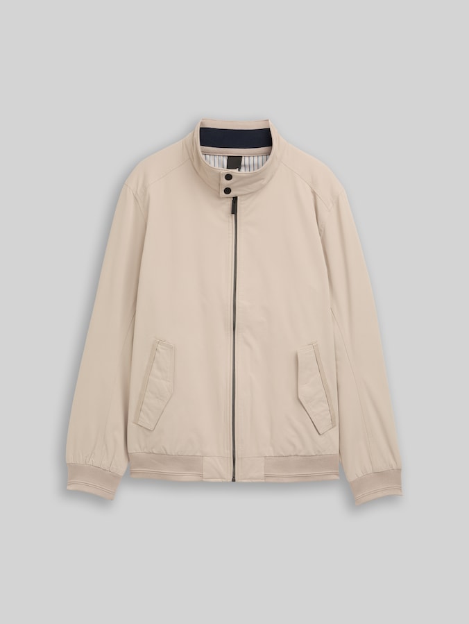 Veste Harrington en matière déperlante par Men, Cashew Beige