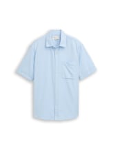 Not Selected, Relaxed fit short sleeve shirt with breast pocket by , blue