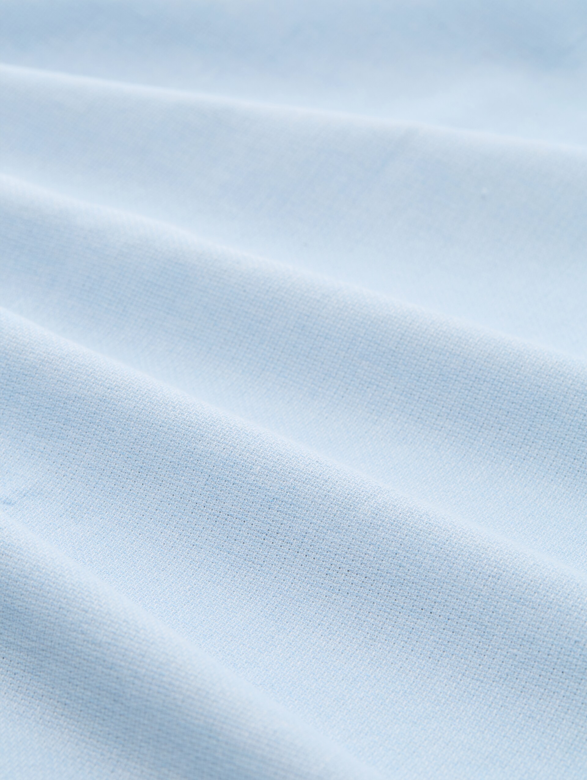 Relaxed Fit Kurzarmhemd mit Brusttasche - light blue structure - Material-Ansicht