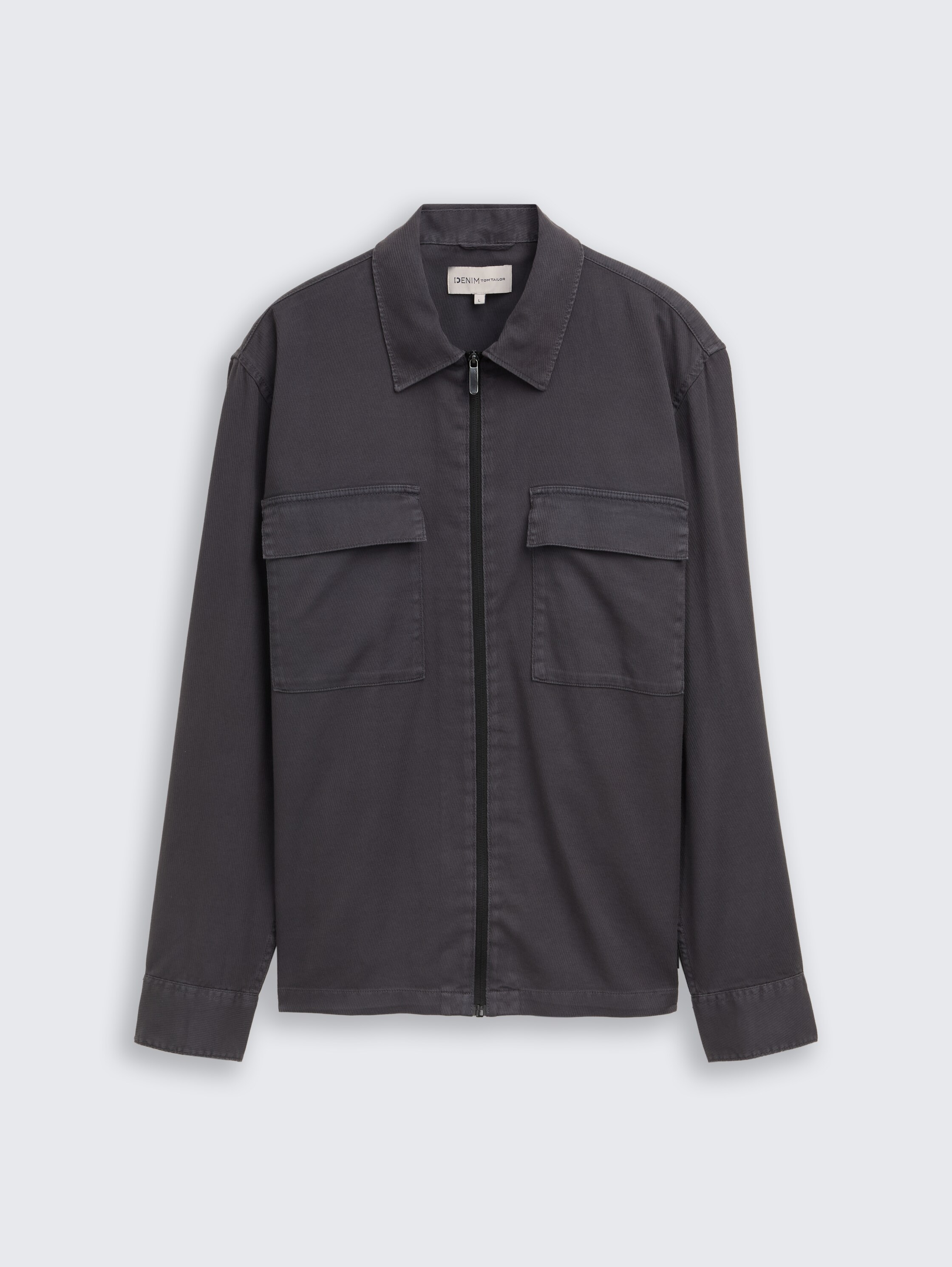 Overshirt mit Reißverschluss - urban medium grey - Vorder-Produkt-Ansicht